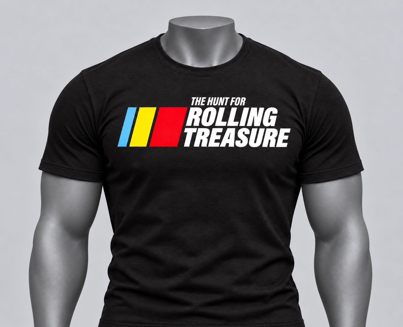 Black Rolling Treasure logo T-shirt